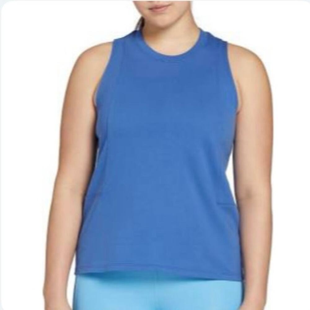 NWT DSG Dick’s Sporting Goods Blue Retro Muscle Tank Top Women’s Small Athletic - Picture 8 of 8